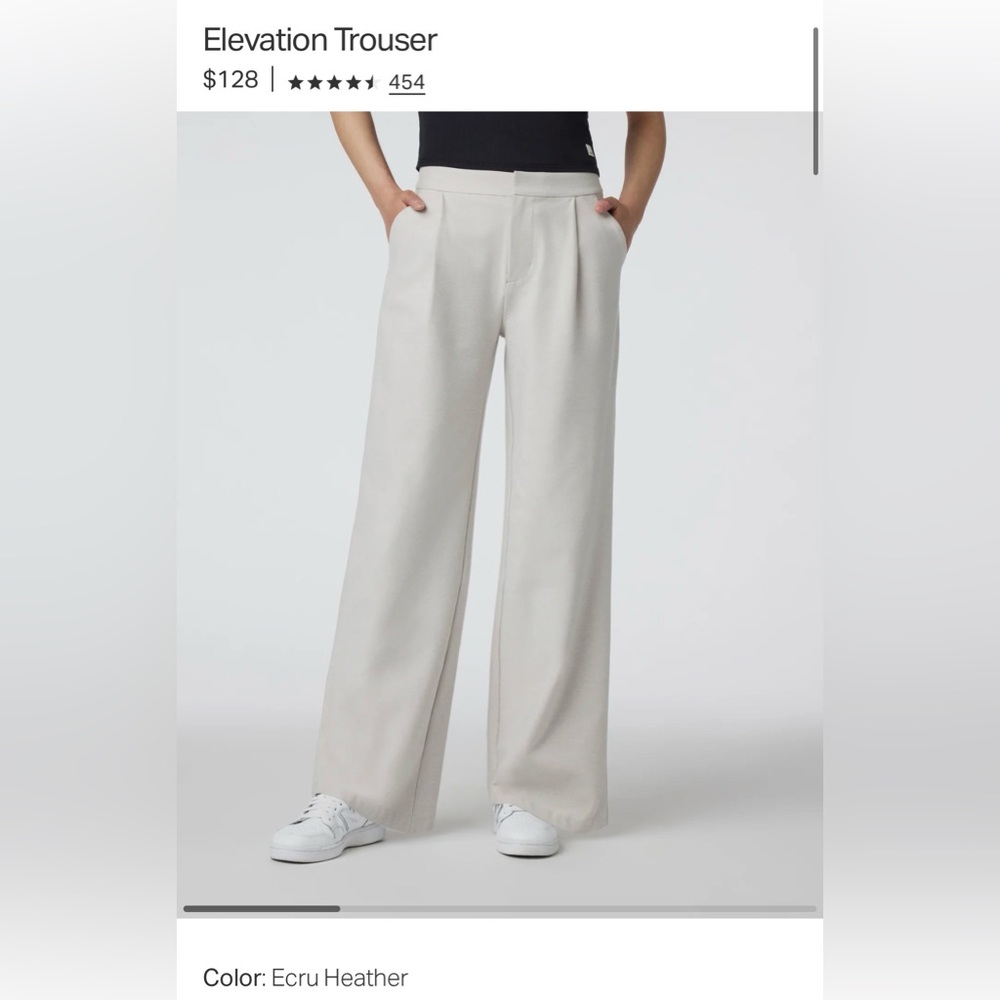 Vuori Ecru Heather Elevation Trousers